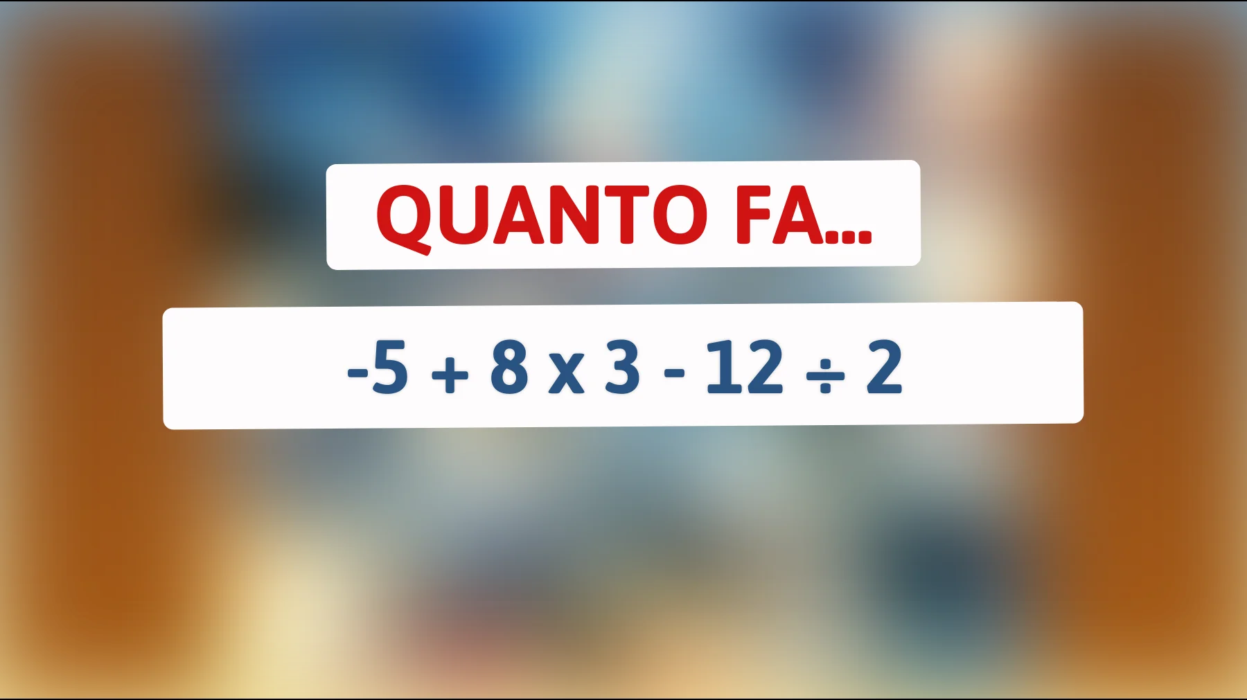 "Solo il 5% delle persone può risolvere questo enigma matematico: scopri se sei tra i più brillanti!""